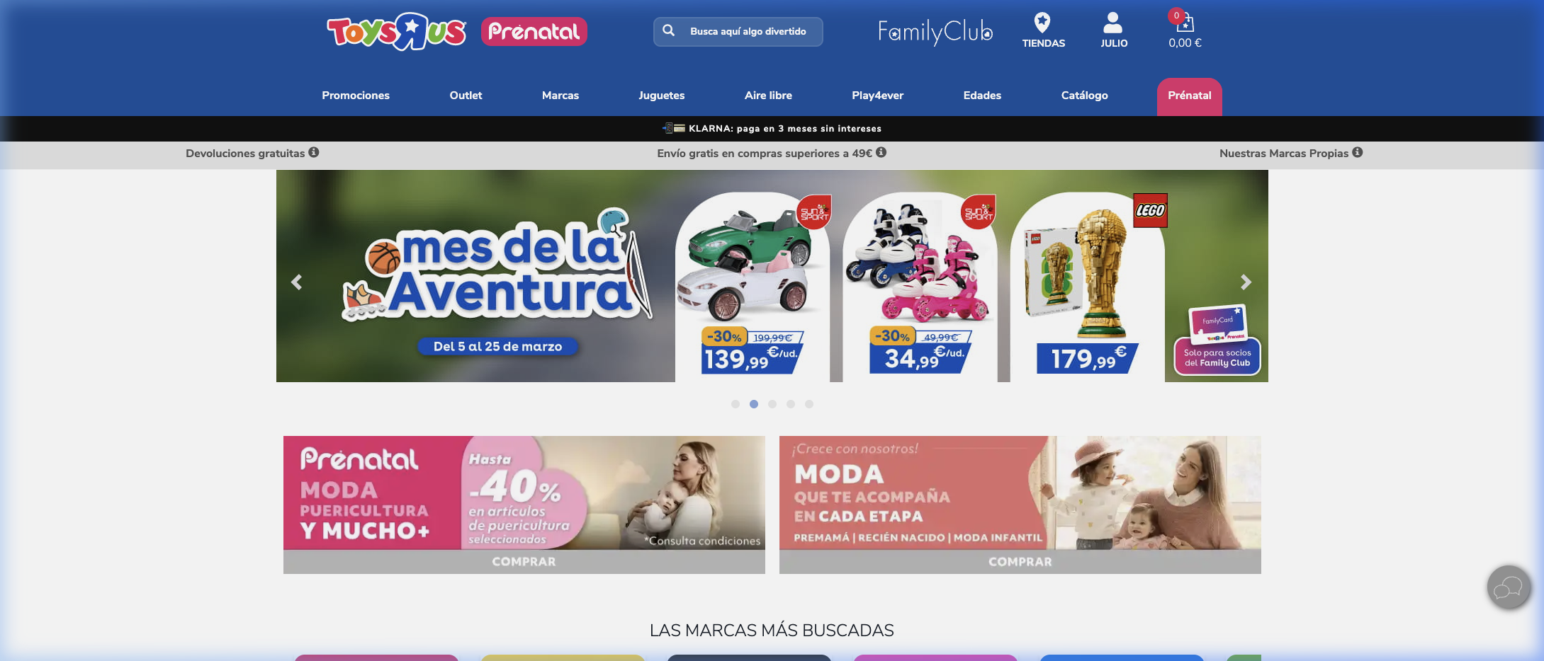 Homepage privada